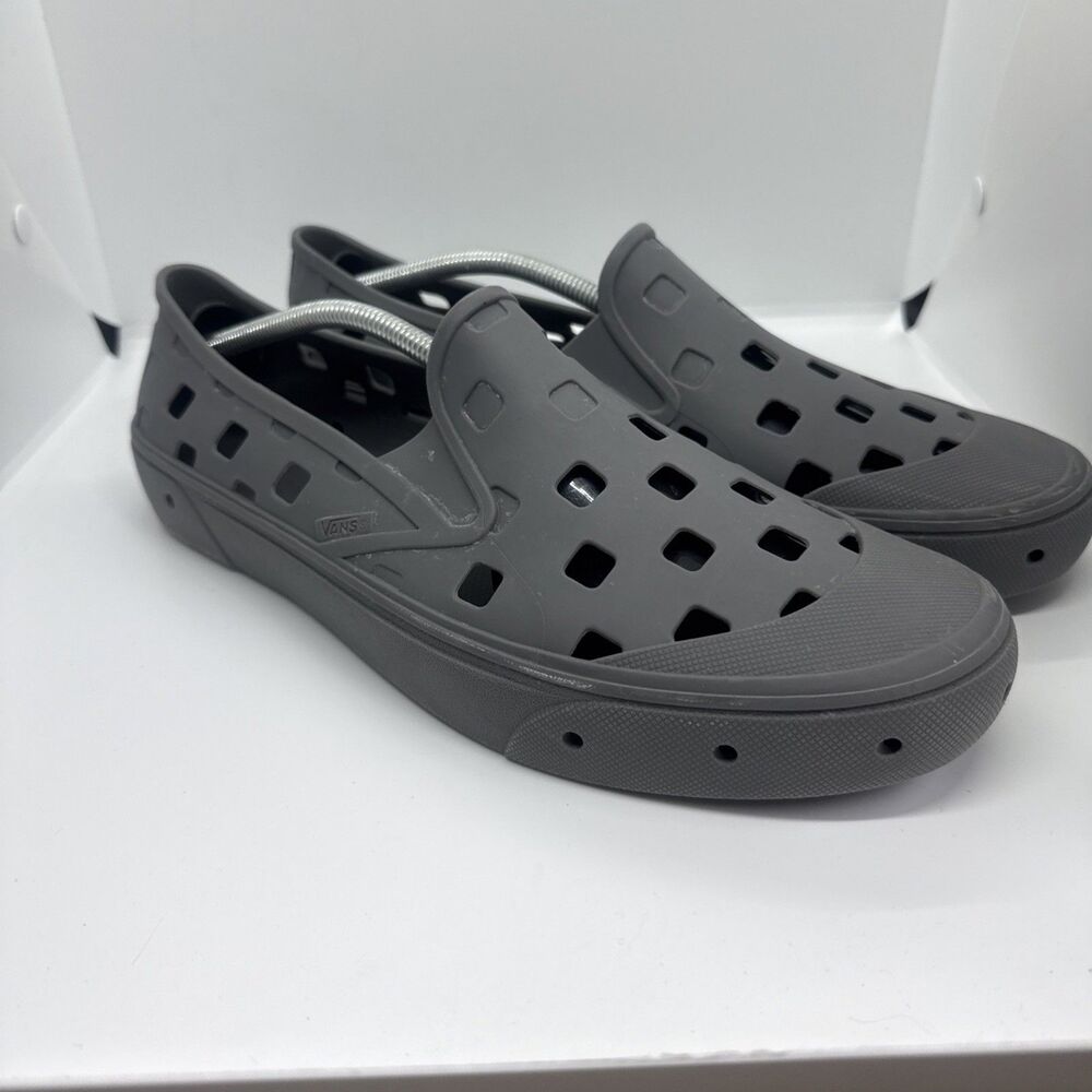 VANS Trek Slip-On Gray Rubber Water Shoes Boat Beach Outdoor Men's Size 13
